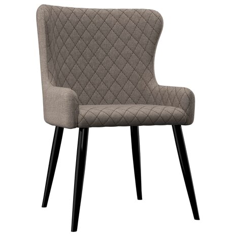 Eetkamerstoelen draaibaar 2 st stof taupe 8719883706931 2