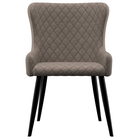 Eetkamerstoelen draaibaar 2 st stof taupe 8719883706931 3