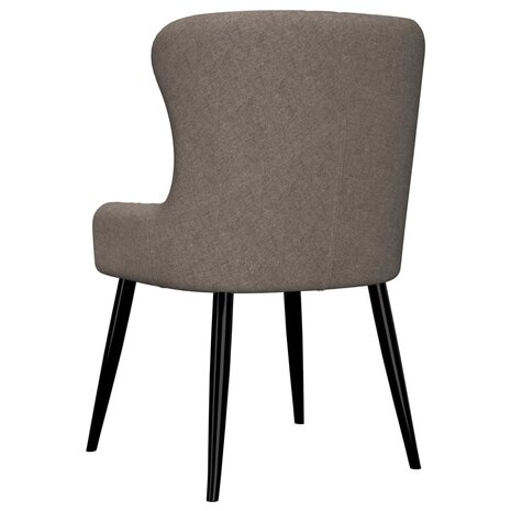 Eetkamerstoelen draaibaar 2 st stof taupe 8719883706931 5