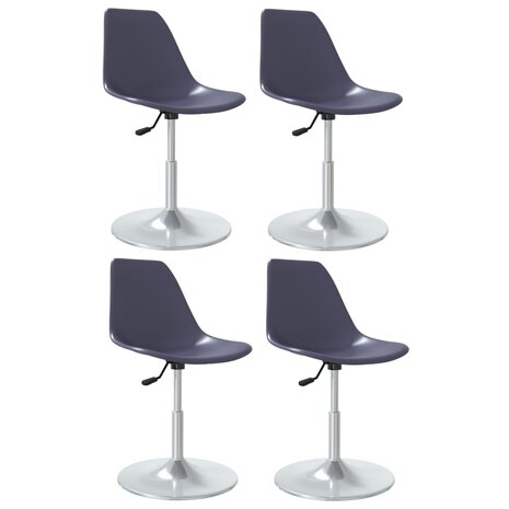 Eetkamerstoelen draaibaar 4 st PP lila 8720286676073 2