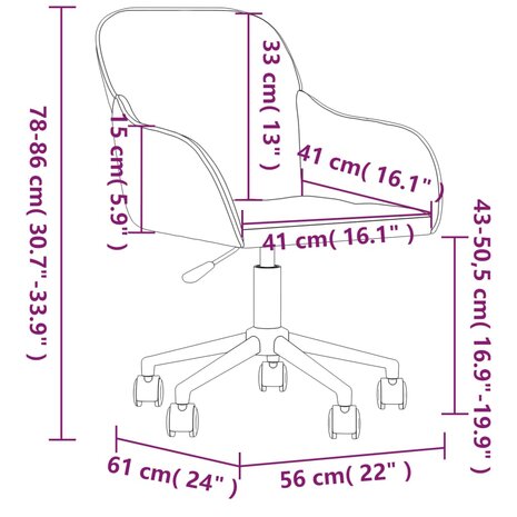 Eetkamerstoelen draaibaar 2 st fluweel geel 8720287017141 10