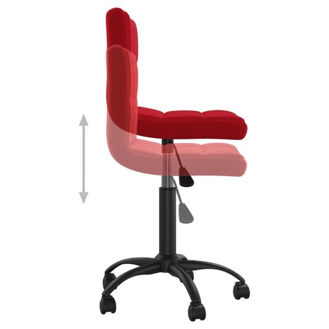 Eetkamerstoelen draaibaar 4 st fluweel wijnrood 8720286741085 7