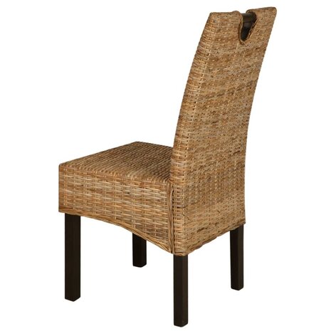 Eetkamerstoel Kubu 2 stuks rattan mangohout 8718475525271 4