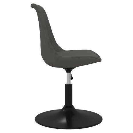 Eetkamerstoelen draaibaar 4 st fluweel donkergrijs 8720286677049 5