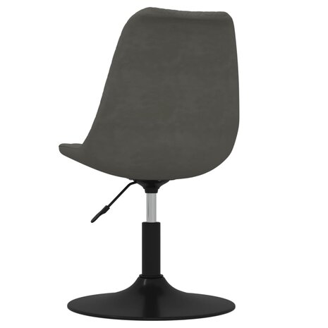 Eetkamerstoelen draaibaar 4 st fluweel donkergrijs 8720286677049 6