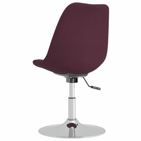 Eetkamerstoelen draaibaar 4 st stof paars 8720286676646 7