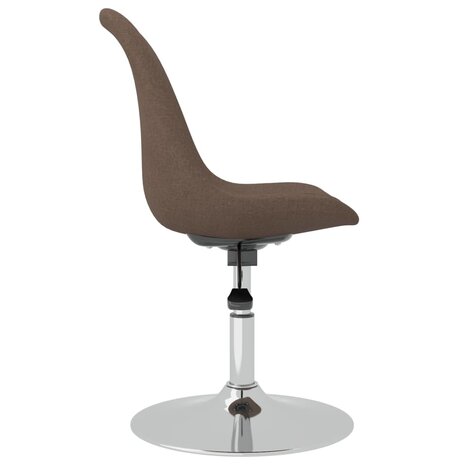 Eetkamerstoelen 4 st draaibaar stof taupe 8720286676660 6