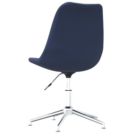 Eetkamerstoelen draaibaar 4 st stof blauw 8720286721551 6