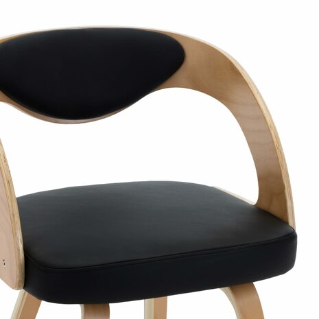 Eetkamerstoelen 2 st gebogen hout en kunstleer 8719883666129 6