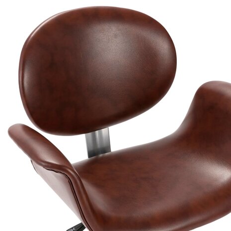 Eetkamerstoelen draaibaar 2 st kunstleer bruin 8720286023013 7