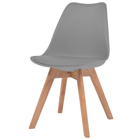 Eetkamerstoelen 6 st kunststof grijs 8718475580430 2