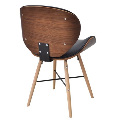 Eetkamerstoelen 4 st gebogen hout en kunstleer 8718475943709 4