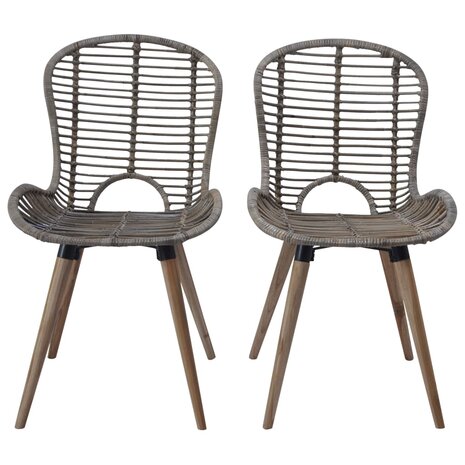 Eetkamerstoelen 6 st natuurlijk rattan bruin 8718475732570 2