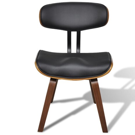 Eetkamerstoelen 4 st gebogen hout en kunstleer 8718475886631 5