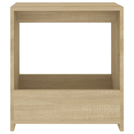 Bijzettafel 50x26x50 cm bewerkt hout sonoma eikenkleurig 8720286558911 4