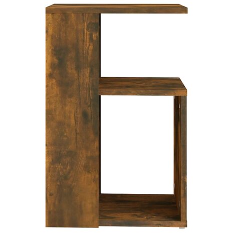 Bijzettafel 36x30x56 cm bewerkt hout gerookt eikenkleurig 8720286932513 3