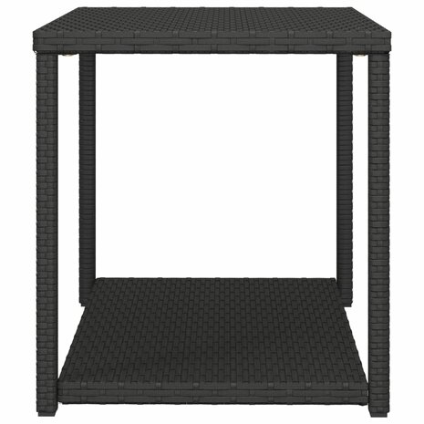 Bijzettafel 55x45x49 cm poly rattan zwart 8720845679095 4