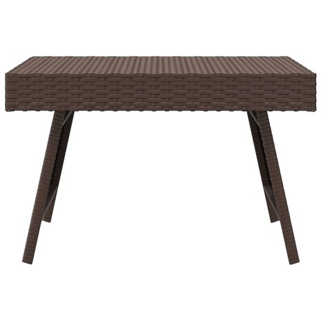 Bijzettafel inklapbaar 60x40x38 cm poly rattan bruin 8720845679149 3