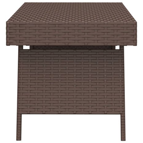 Bijzettafel inklapbaar 60x40x38 cm poly rattan bruin 8720845679149 4