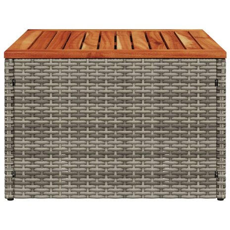 Tuintafel 55x55x37 cm poly rattan en acaciahout grijs 8721012335110 5