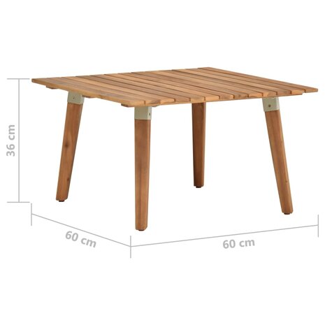 Tuintafel 60x60x36 cm massief acaciahout 8719883732138 5