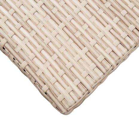 Tuintafel 110x60x67 cm poly rattan beige 8719883755304 4