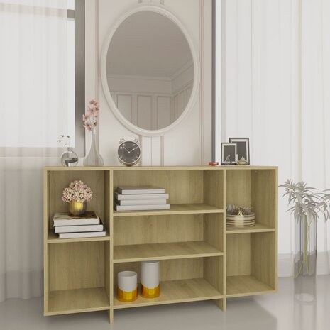 Dressoir 120x30x75 cm spaanplaat sonoma eikenkleurig 8720286835111 1