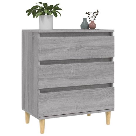 Dressoir 60x30x75 cm bewerkt hout grijs sonoma eikenkleurig 8720845693589 4