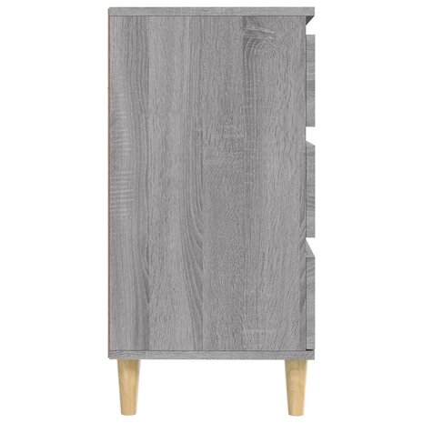 Dressoir 60x30x75 cm bewerkt hout grijs sonoma eikenkleurig 8720845693589 8