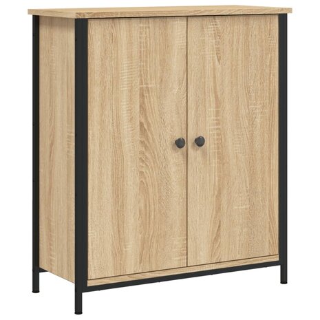 Dressoir 70x30x80 cm bewerkt hout sonoma eikenkleurig 8721012126961 2