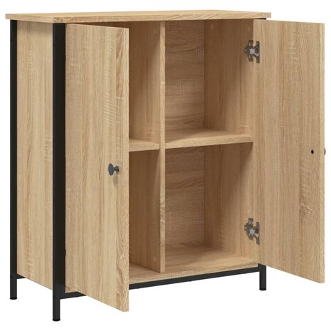 Dressoir 70x30x80 cm bewerkt hout sonoma eikenkleurig 8721012126961 5