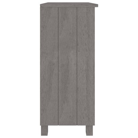 Dressoir HAMAR 85x35x80 cm massief grenenhout lichtgrijs 8720286818497 4