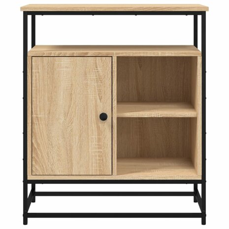 Dressoir 69x35x80 cm bewerkt hout sonoma eikenkleurig 8721012127067 6