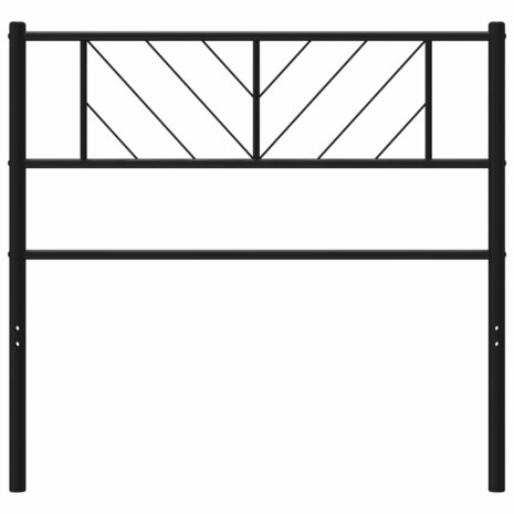 Hoofdbord 75 cm metaal zwart 8721012189843 3