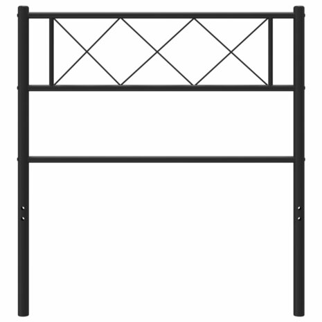 Hoofdbord 100 cm metaal zwart 8721012190856 3