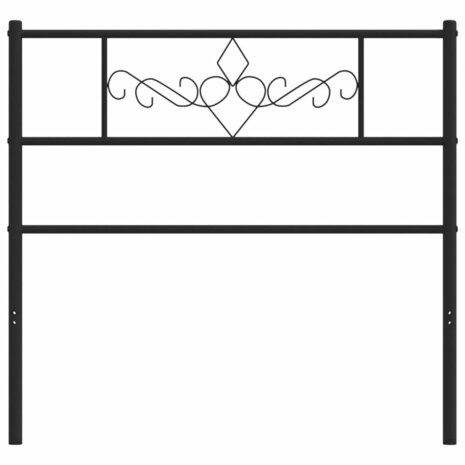 Hoofdbord 80 cm metaal zwart 8721012047518 3