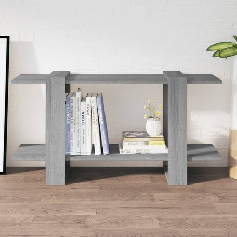 Boekenkast 100x30x51 cm bewerkt hout grijs sonoma eikenkleurig 8720286844014 1