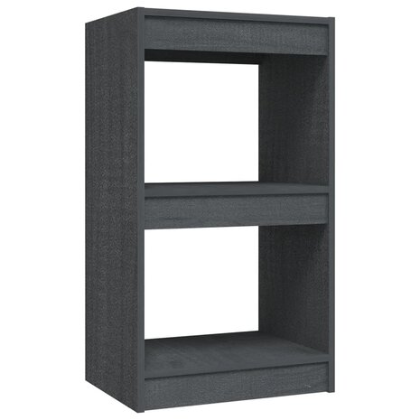 Boekenkast 40x30x71,5 cm massief grenenhout grijs 8720286608357 2