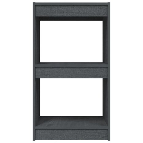 Boekenkast 40x30x71,5 cm massief grenenhout grijs 8720286608357 5