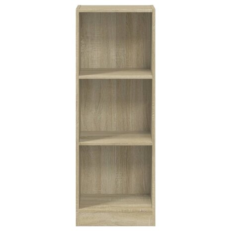 Boekenkast met 3 schappen 40x24x109 cm bewerkt hout sonoma eik 8719883787350 4