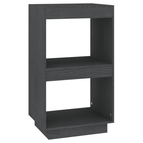 Boekenkast 40x35x71 cm massief grenenhout grijs 8720286815724 2