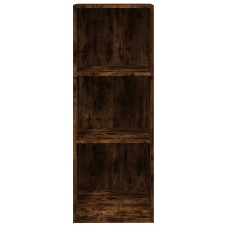 Boekenkast 3-laags 40x24x109 cm bewerkt hout gerookt eikenkleur 8720845693336 5