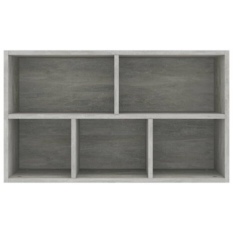 Boekenkast/dressoir 50x25x80 cm bewerkt hout betongrijs 8719883673271 9