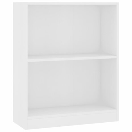 Boekenkast 60x24x76 cm bewerkt hout wit 8719883787596 2