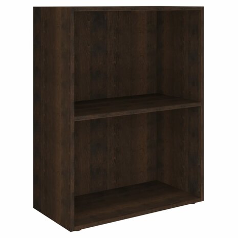 Boekenkast 60x31x78 cm bewerkt hout gerookt eikenkleurig 8720286763360 2