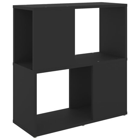 Boekenkast 60x24x63 cm spaanplaat zwart 8720286650196 2