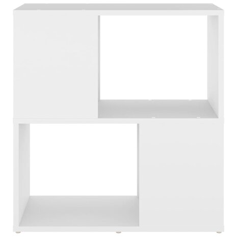 Boekenkast 60x24x63 cm bewerkt hout wit 8720286650189 3