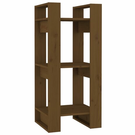 Boekenkast/kamerscherm 41x35x91 cm massief hout honingbruin 8720286905005 2