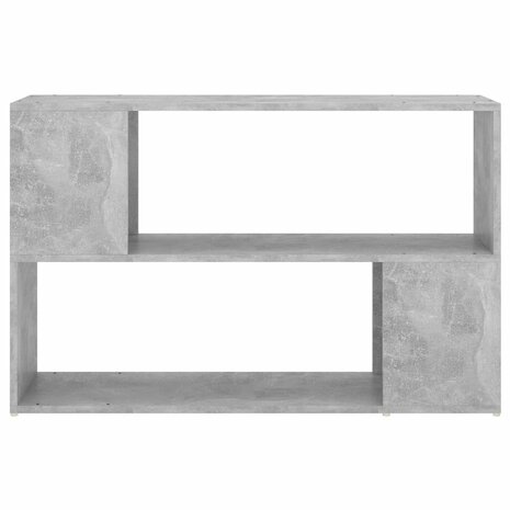 Boekenkast 100x24x63 cm spaanplaat betongrijs 8720286651308 3