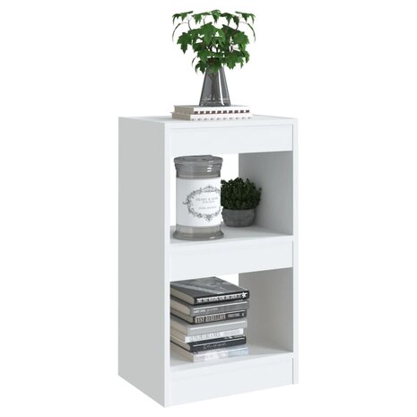 Boekenkast/kamerscherm 40x30x72 cm wit 8720286842911 6